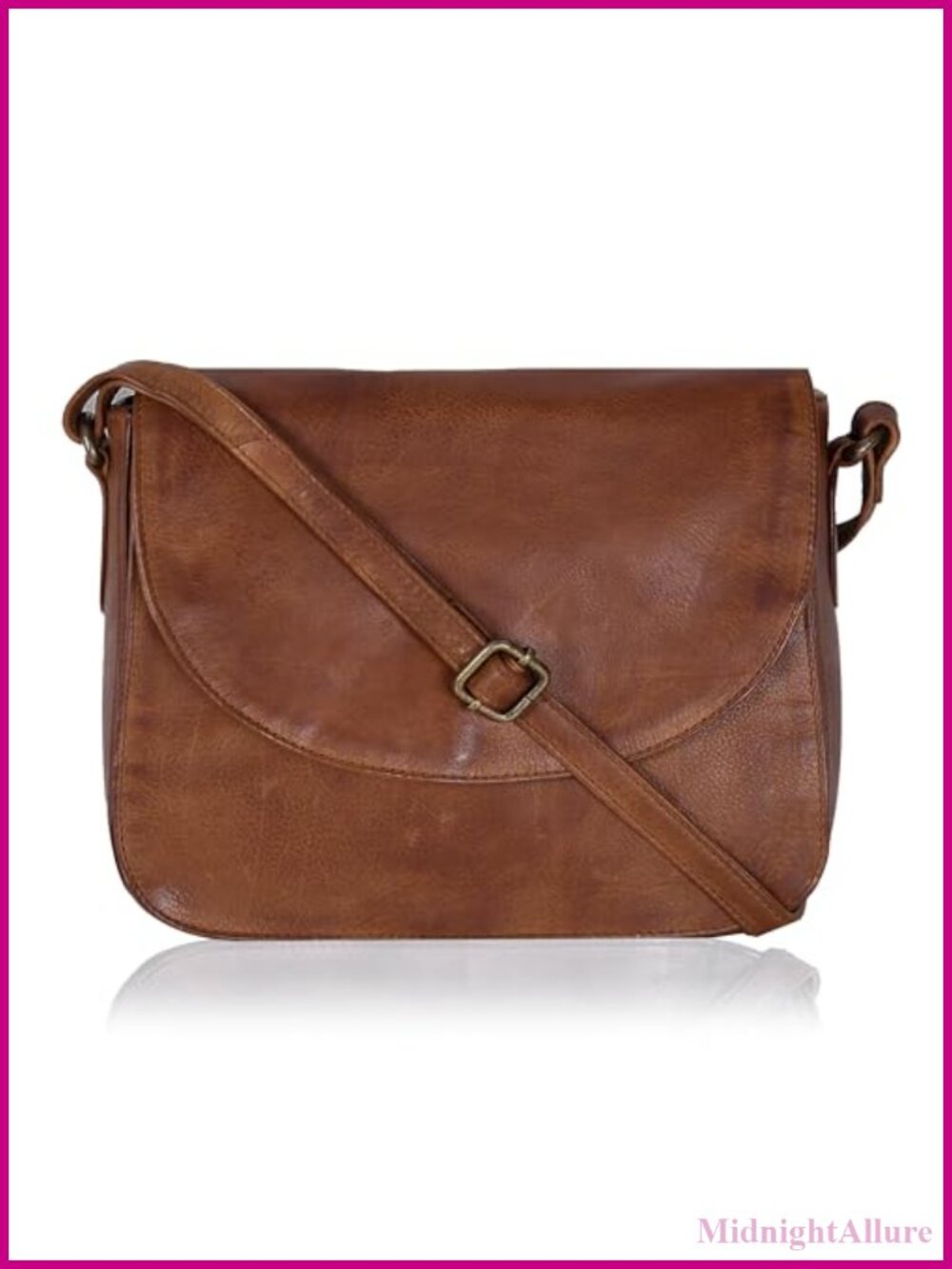 Genuine Leather Crossbody Bag Adjustable Strap Women's Shoulder Purse
